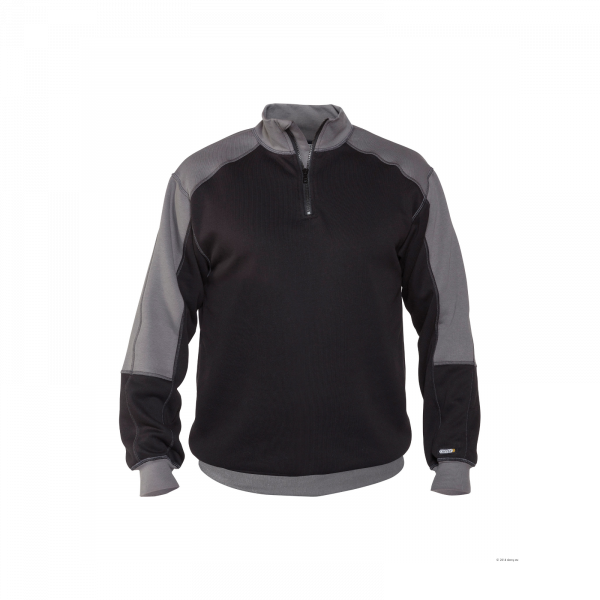 Dassy BASIEL Zweifarbiges Sweatshirt Schwarz/Zementgrau XL