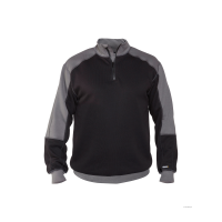 Dassy BASIEL Zweifarbiges Sweatshirt Schwarz/Zementgrau XL