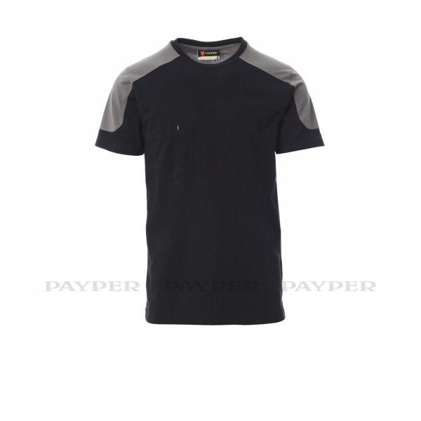 Payper CORPORATE zweifarbiges Herren-T-Shirt Schwarz/Rauchgrau XL
