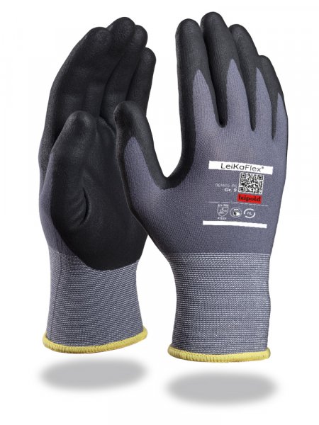 LeikaFlex Feinstrick Handschuh mit Nitril Beschichtung 1465-RE