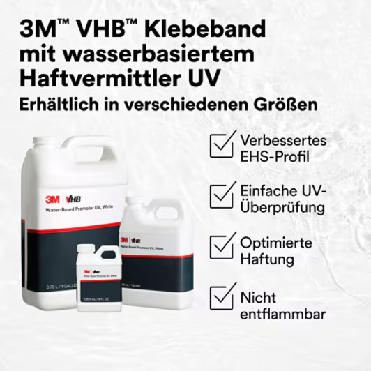 3M™ VHB™ Wasserbasierter Haftvermittler UV | Farbe: Weiß