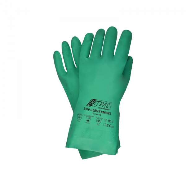NITRAS GREEN BARRIER Handschuhe 3450 | Gr&ouml;&szlig;e: