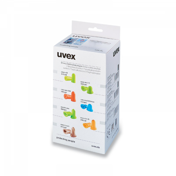 uvex com4-fit Gehörschutzstöpsel 2112.023 | Inhalt: 300 Paar