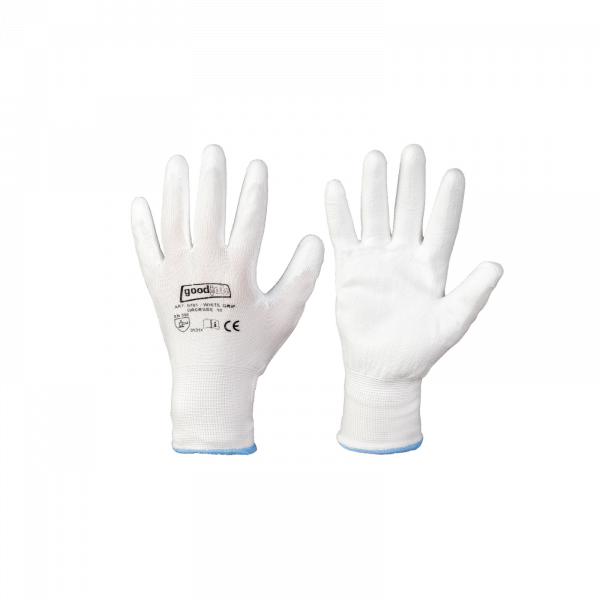 *WHITE GRIP* GOODJOB Handschuhe 0701 I Gr&ouml;&szlig;e: