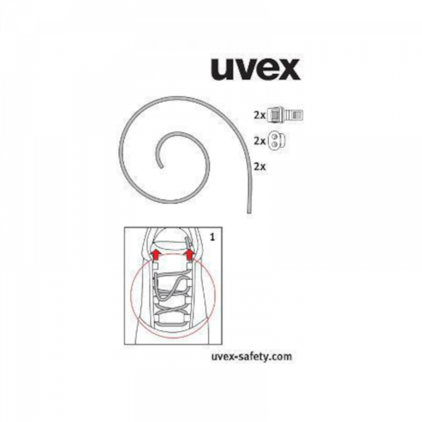 Elastiksenkel-Set f&uuml;r uvex 1, uvex motion style und uvex xenova atc