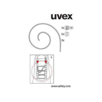 Elastiksenkel-Set f&uuml;r uvex 1, uvex motion style und...